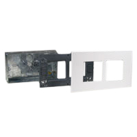 72355 79270X45-N 79255X45-N Flush Mount Metal Box, Frame, Plate. Two Openings 45x45mm Size.